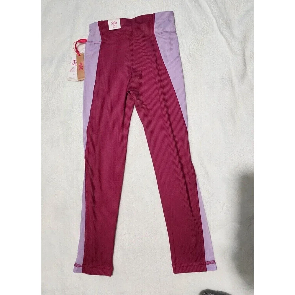 Justice Leggings For Girls Size Medium (10) Color Raspberry Radiance [